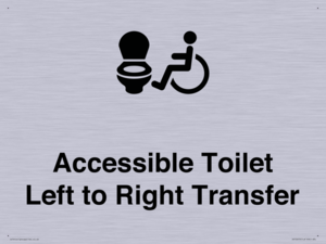 Accessible Toilet with Left to Right Transfer